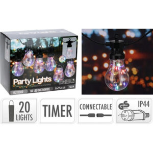 Valguskett Party värviline 14,5m 20LED IP44