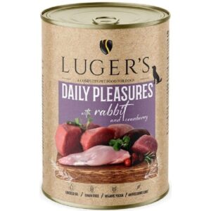 Lugers märgtoit koerale küüliku ja jõhvikatega 400g