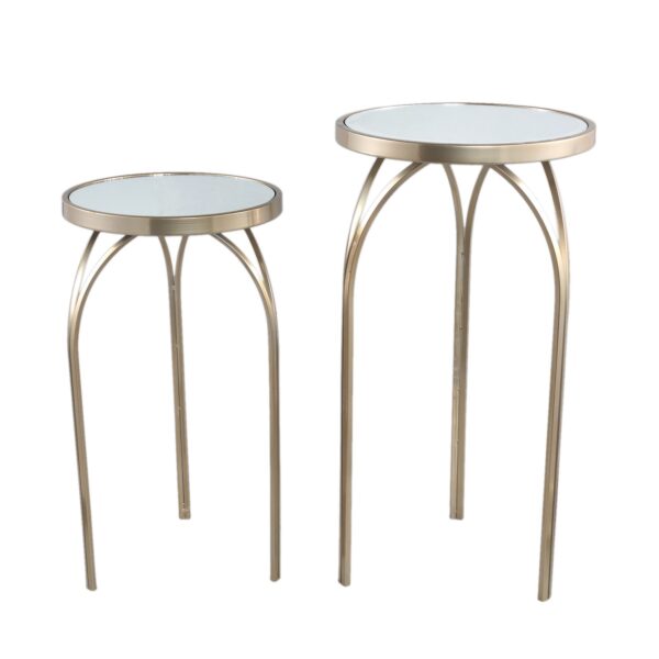 Abilaudade komplekt Rikka peegelpinnaga kuldne S