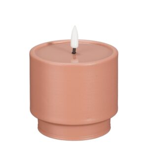 LED küünal roosa Ø9x h8,5cm