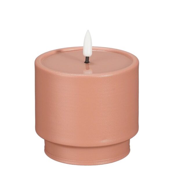 LED küünal roosa Ø9x h8,5cm