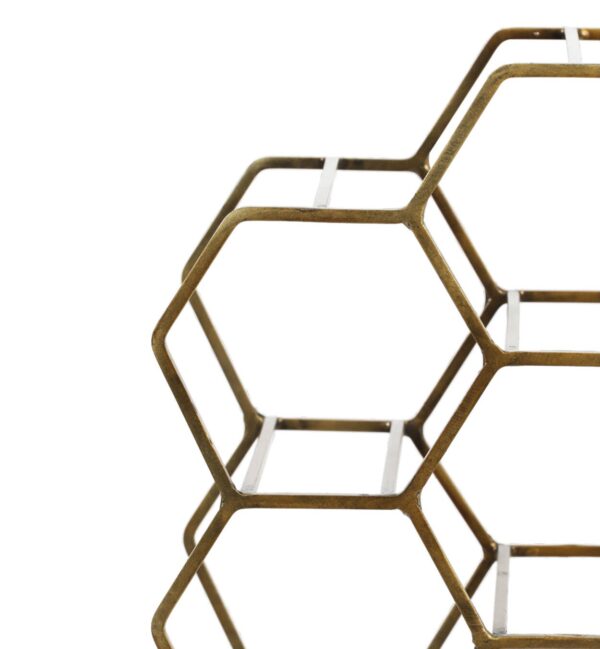 Veiniriiul Salbris 12-le pudelile antiikpruun 30x18x h46cm