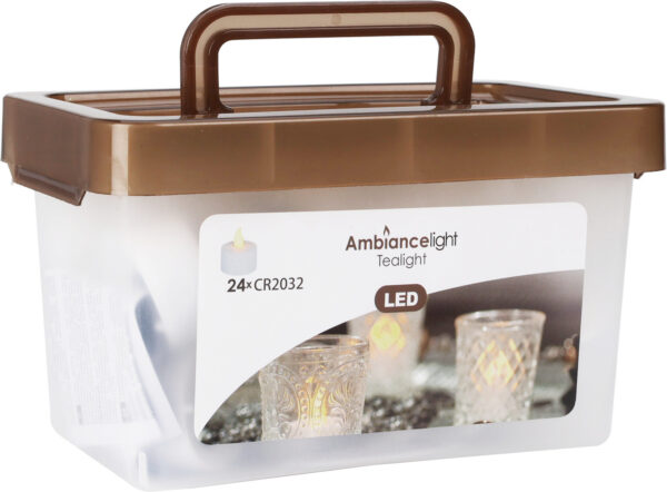 Led teeküünal soe valge Ø3,8cm 24tk/pk