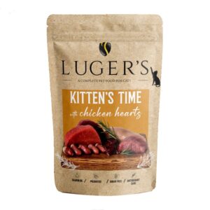 Lugers märgtoit kassipojale kanasüdametega 85g