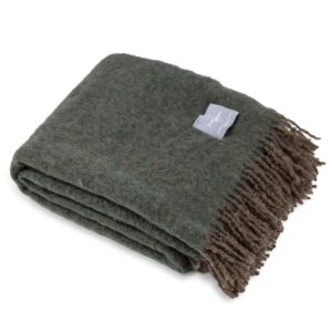 Mohäärpleed Umbra & Moss Melange 130x170cm