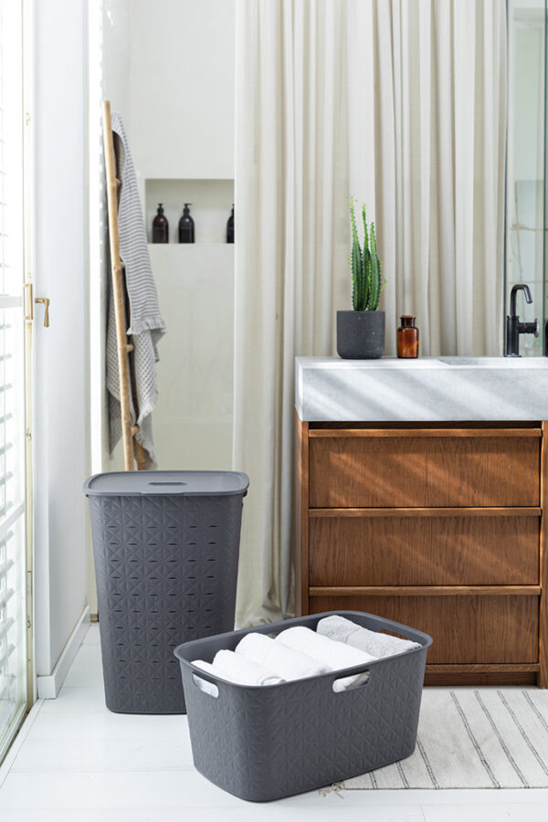 Pesukorv Softex tumehall 45L