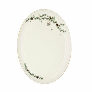 Vaagen Julehjerte portselan 35×25,5x h3,5cm