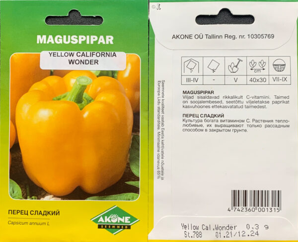 Magus paprika 'Goldenstar' 0,3g