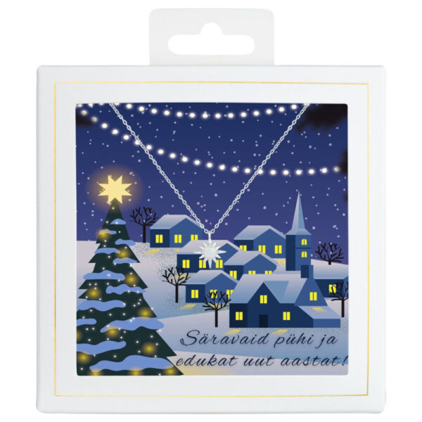 Sõnumikaart Kaelakee "Säravaid pühi ja edukat uut aastat!"