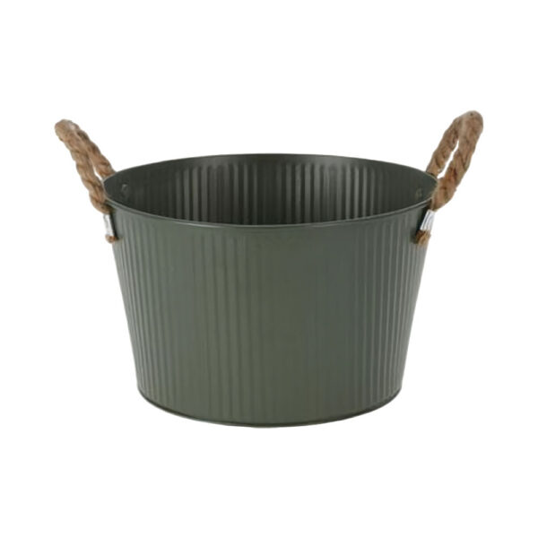 Tsinkpott h15cm punutud käepidemed, värvivalik 1tk