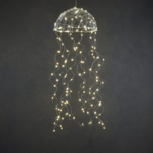 Lühter meduus hõbe, valge 160LED IP44