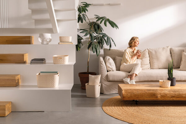 Korv Softex kreem 4L 26x19x h11cm