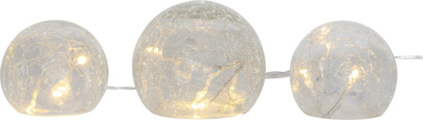 Klaaspallid Triss soe valge 77x10x h9cm