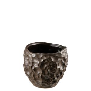 Lillepott Herman matt pruun Ø14x h13cm