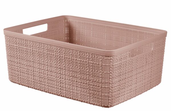 Korv Jute M roosa 12L