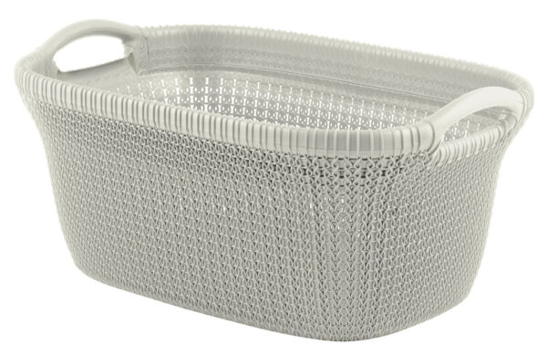 Pesukorv Kudum valge 40L