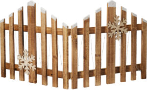 Aed lumehelvestega pruun 30LED patareidega 76x2x38cm