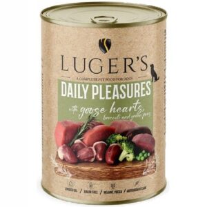 Lugers märgtoit koerale hanesüdamete ja brokkoliga 400g