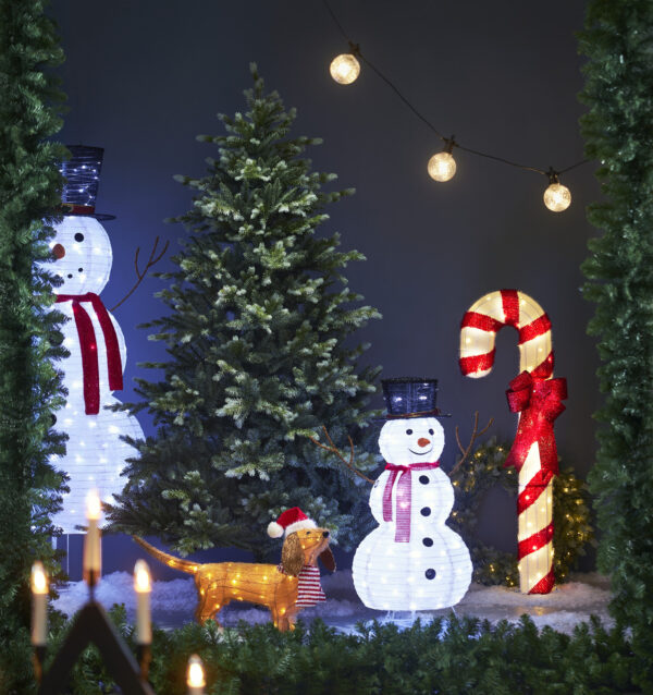 Valgusdekoratsioon Candy cane soe valge 50LED 45x15x h120cm IP44