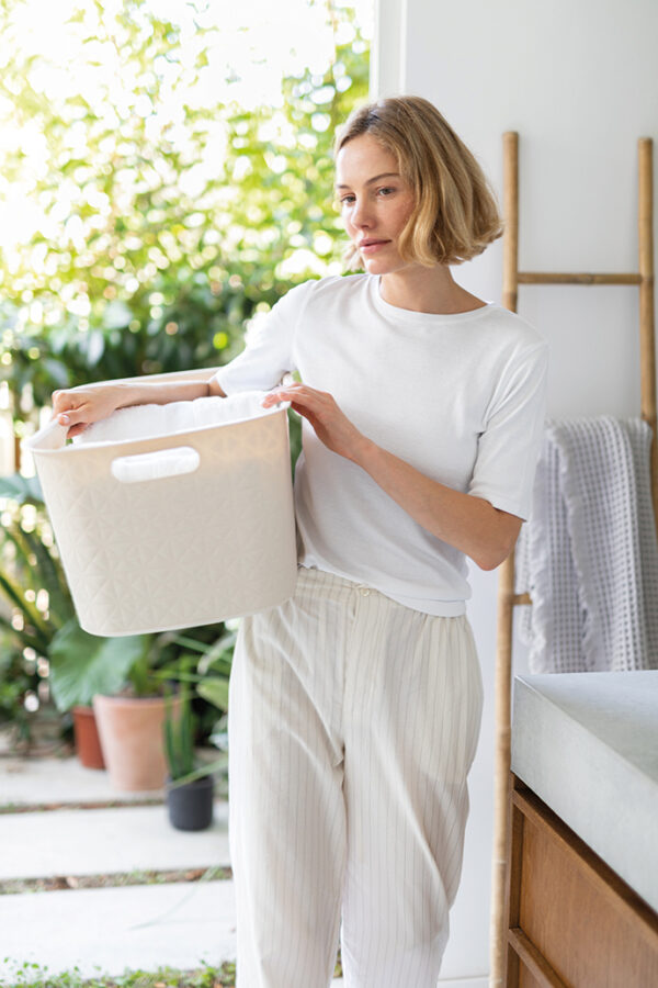 Pesukorv Softex kreem 45L