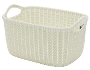 Korv Kudum valge 3L 25x17x h14cm