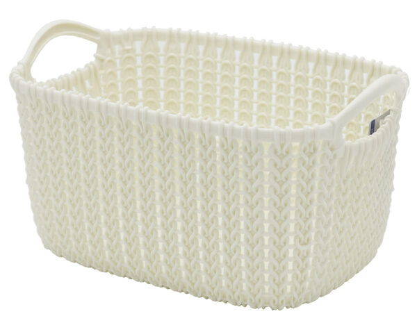 Korv Kudum valge 3L 25x17x h14cm