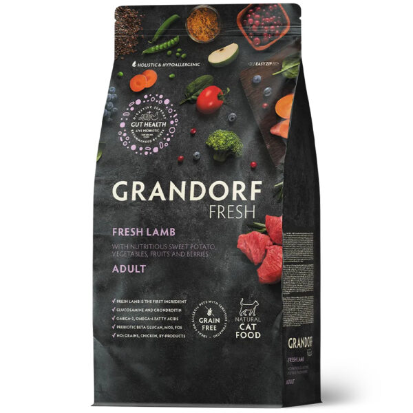 Grandorf kuivtoit kassile Fresh Adult lambalihaga 400g