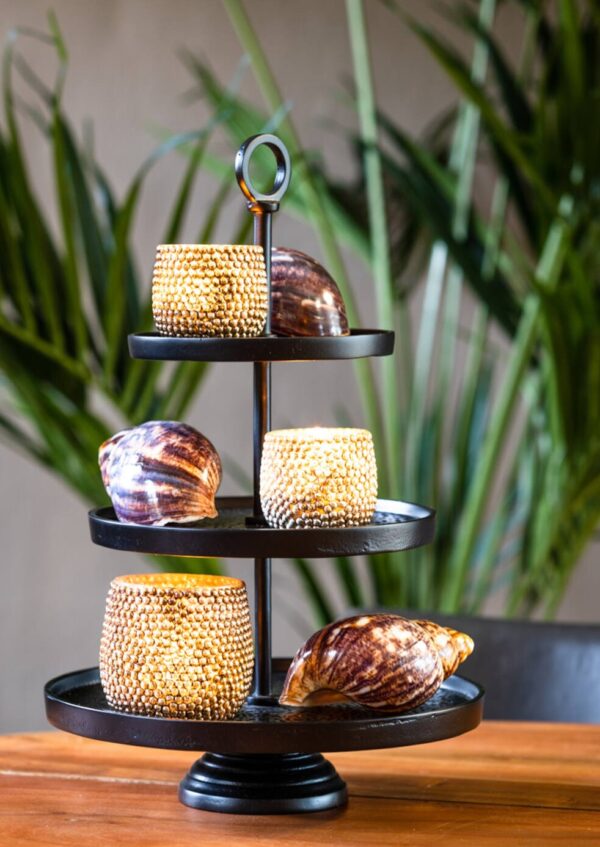 Kandik Lutek 3 korruseline must Ø32x h48cm