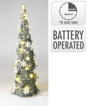 Kunstpuu soe valge 30LED 60cm