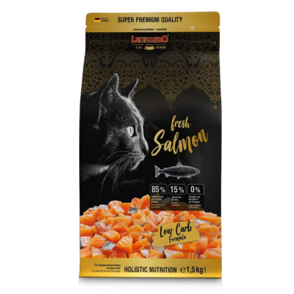 Leonardo kuivtoit kassile värske lõhega, teraviljavaba 1,5kg