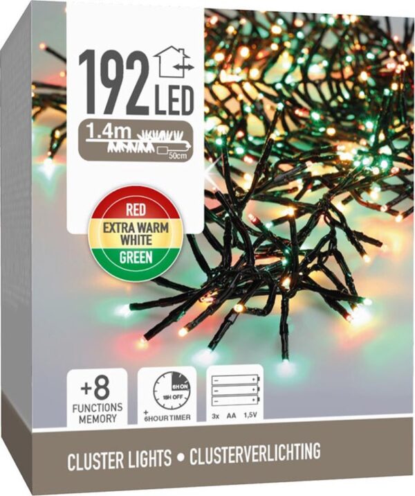 Valguskett värviline 1,4m 192LED IP44