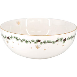 Kauss Julehjerte portselan 23x23x h9cm