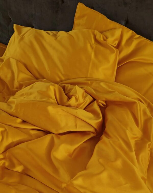 Padjapüür LUX satiin Mustard 50x60cm