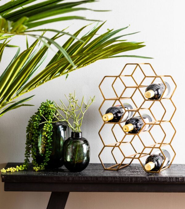 Veiniriiul Salbris 12-le pudelile antiikpruun 30x18x h46cm