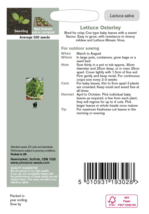 Rooma salat 'Osterley' 500s