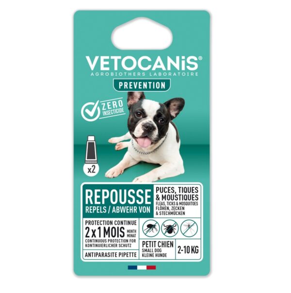 Vetocanis parasiiditõrje pipett väikesele koerale 2x2ml (kuni 10kg)