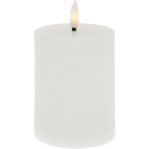 LED küünal valge Ø7,5x h10cm