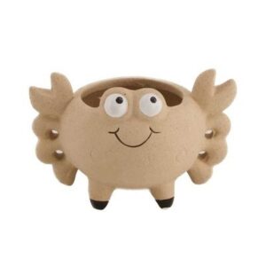 Lillepott krabi 13×9,5x h9,4cm beež