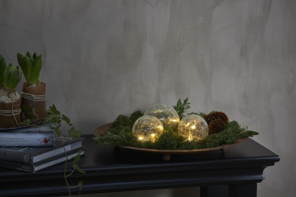 Klaaspallid Triss soe valge 77x10x h9cm