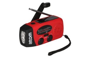 Hädaabi raadio led tule ja akupangaga punane 12,5x6x h4,5cm