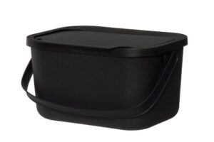 Biojäätmete konteiner must 4,5L