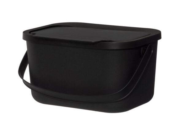 Biojäätmete konteiner must 4,5L
