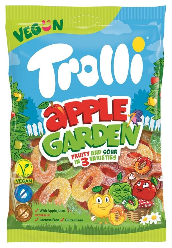 Trolli kummikommid Apple Garden (Vegan) 175g