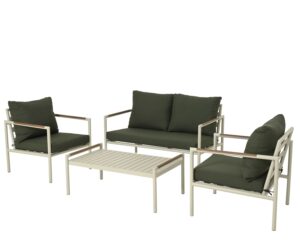 Aiamööblikomplekt Espera beež/roheline