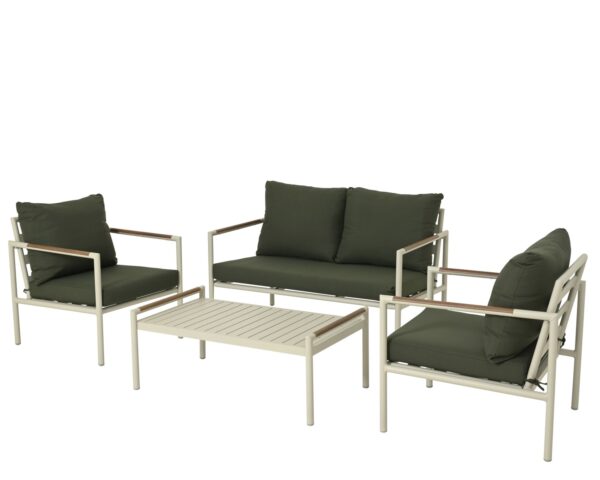 Aiamööblikomplekt Espera beež/roheline