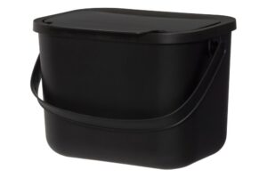 Biojäätmete konteiner must 6L