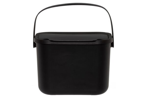 Biojäätmete konteiner must 6L