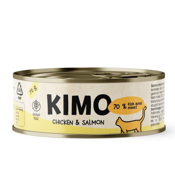 Kimo konserv kassile Chicken & Salmon 70g