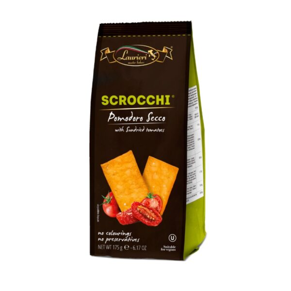Scrocchi kreekerid päikesekuivatatud tomatiga 175g