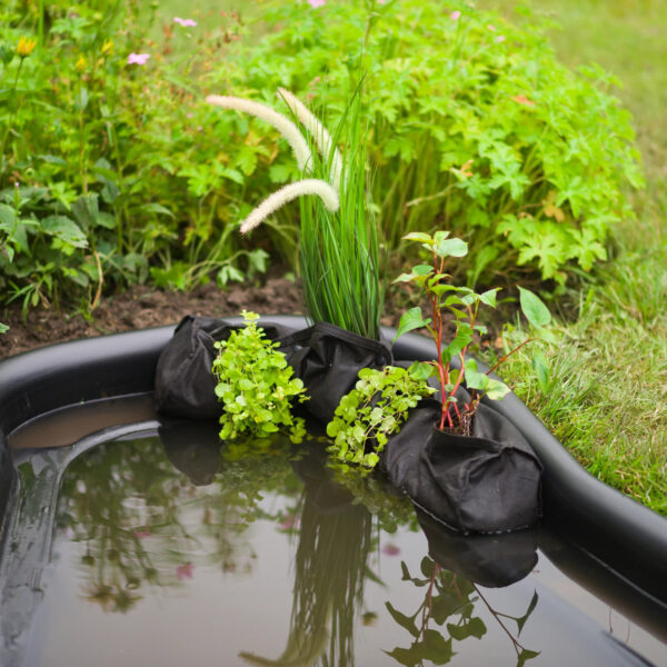 Kott Ubbink veetaimedele must Ø15x h80cm